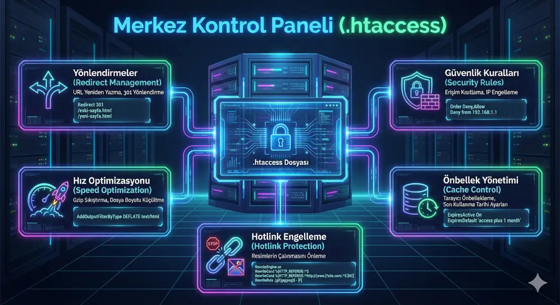 htaccess-kontrol-merkezi-infografik .htaccess ile kontrol